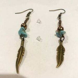Bronze color Native American earrings